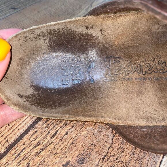 BIRKIS BIRKENSTOCK NEPAL BROWN CRISS CROSS SANDAL SIZE 6 - Picture 5 of 11